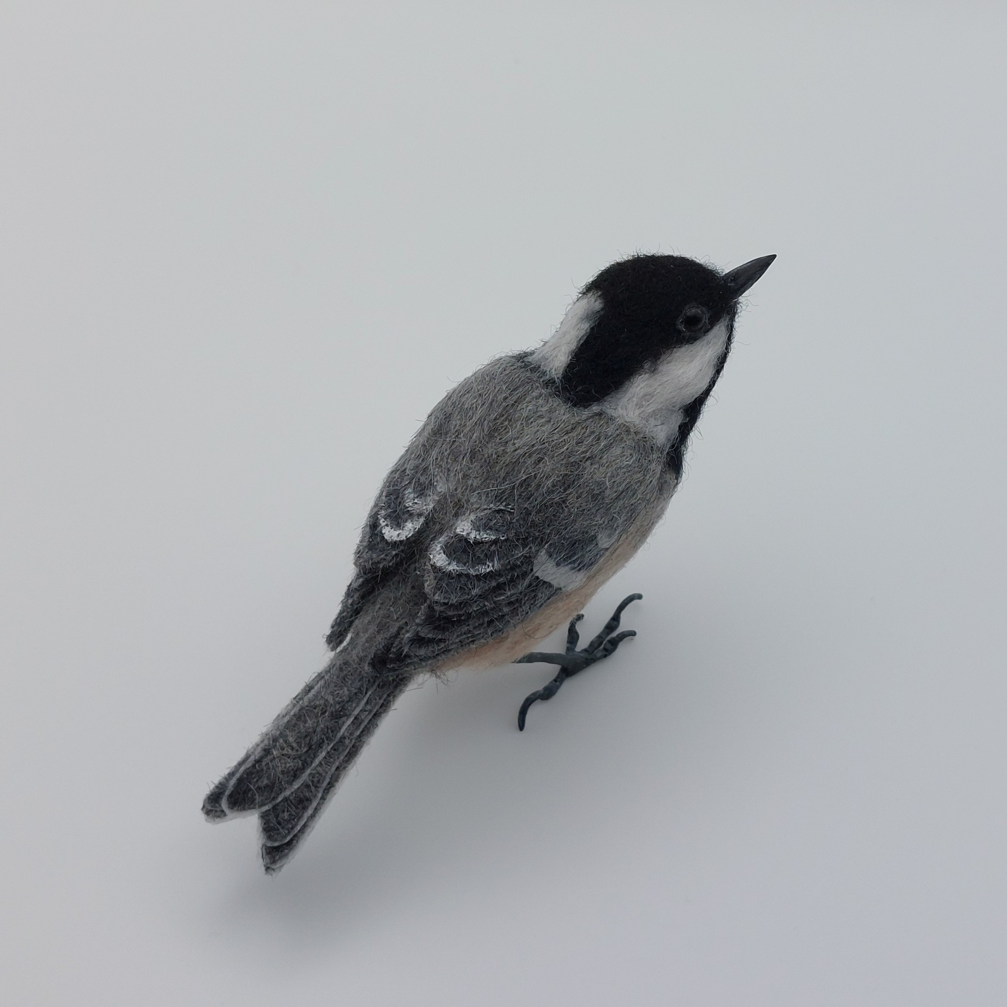 Coal Tit : Unique handmade needle-felted wildlife sculpture.