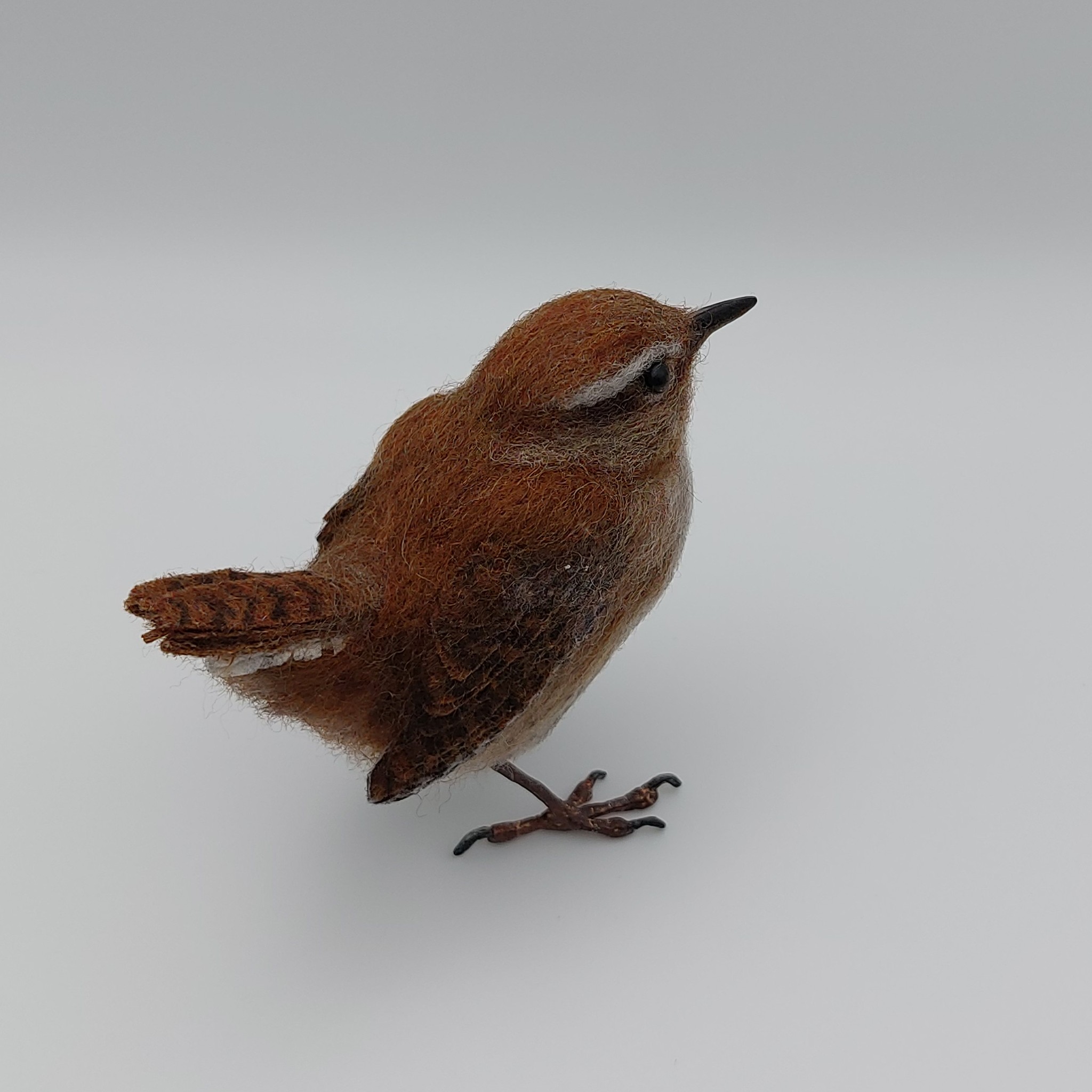 Wren  : Unique handmade needle-felted wildlife sculpture.